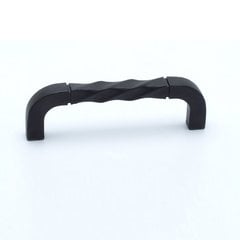 Rhapsody 3-3/4 Inch Center to Center Satin Black Cabinet Pull Rhapsody 3-3/4 Inch Center to Center Satin Black Cabinet Pull