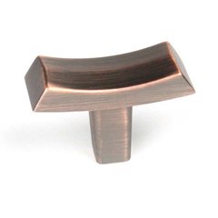 L'Arco 1-13/16 Inch Diameter Antique Bronze W/ Copper Cabinet Knob L'Arco 1-13/16 Inch Diameter Antique Bronze W/ Copper Cabinet Knob