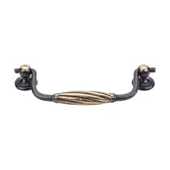 Britannia 5-1/4 Inch Center to Center Dark Antique Brass Cabinet Pull Britannia 5-1/4 Inch Center to Center Dark Antique Brass Cabinet Pull