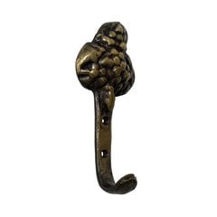 Small Hook with Grapes 7/8" L X 2-1/4" W - Antique Brass Small Hook with Grapes 7/8" L X 2-1/4" W - Antique Brass