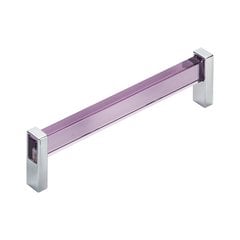 Prism Pull 6-5/16 inch Center to Center Transparent Purple with Polished Chrome Prism Pull 6-5/16 inch Center to Center Transparent Purple with Polished Chrome