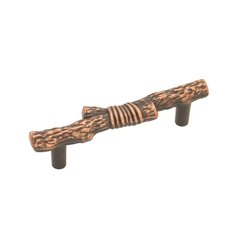 Southwest Lodge Pull 3 inch Center to Center Antique Copper Southwest Lodge Pull 3 inch Center to Center Antique Copper