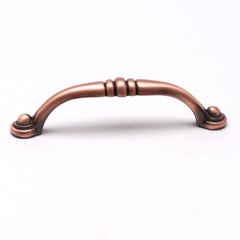 Euro Traditions 3-3/4 Inch Center to Center Brushed Antique Copper Cabinet Pull Euro Traditions 3-3/4 Inch Center to Center Brushed Antique Copper Cabinet Pull