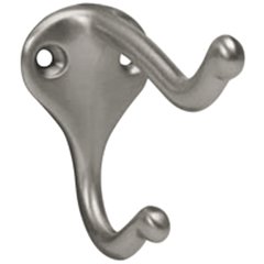 Ives Double Hook #582 Polished Aluminum 582A92 | CabinetParts.com