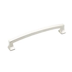 Menlo Park 6 Inch Center to Center Polished Nickel Cabinet Pull Menlo Park 6 Inch Center to Center Polished Nickel Cabinet Pull