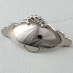 Montcalm Forged Solid Brass 3 Inch Center to Center Polished Nickel Cabinet Pull Montcalm Forged Solid Brass 3 Inch Center to Center Polished Nickel Cabinet Pull