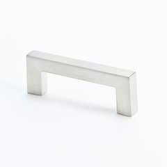 Square 2-1/2 Inch Center to Center Brushed Nickel Cabinet Pull Square 2-1/2 Inch Center to Center Brushed Nickel Cabinet Pull