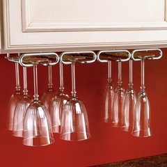 Quad Stemware Holder 11 inch D - Chrome Quad Stemware Holder 11 inch D - Chrome