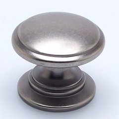 Andante 1-3/16 Inch Diameter Antique Pewter Cabinet Knob Andante 1-3/16 Inch Diameter Antique Pewter Cabinet Knob