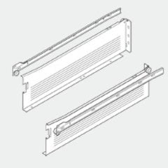 Metabox Slide 4-5/8H inch x 22"L - White with Front Fix Brackets Metabox Slide 4-5/8H inch x 22"L - White with Front Fix Brackets