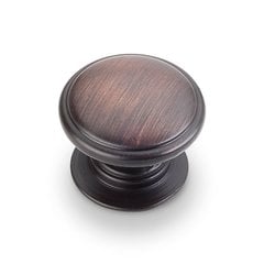 Durham 1-1/4 Inch Diameter Dark Brushed Antique Copper Cabinet Knob Durham 1-1/4 Inch Diameter Dark Brushed Antique Copper Cabinet Knob