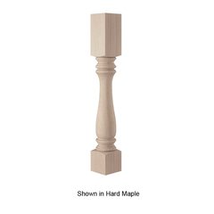 Large Urn Bar Column Unfinished Cherry Large Urn Bar Column Unfinished Cherry