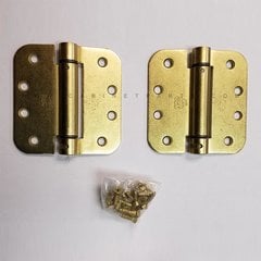 LB4312-400 5/8 inch Radius Corner Single Act Spring Hinge-Brass LB4312-400 5/8 inch Radius Corner Single Act Spring Hinge-Brass