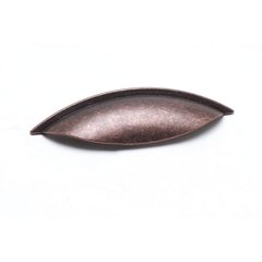 Euro Rustica 2-1/2 Inch Center to Center Rustic Copper Cabinet Cup Pull Euro Rustica 2-1/2 Inch Center to Center Rustic Copper Cabinet Cup Pull