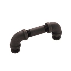 Pipeline Pull 3 inch Center to Center Vintage Bronze Pipeline Pull 3 inch Center to Center Vintage Bronze