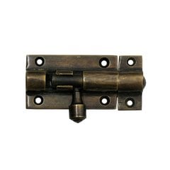 Small Cylinder Surface Bolt 2-7/8" L - Antique Brass Small Cylinder Surface Bolt 2-7/8" L - Antique Brass