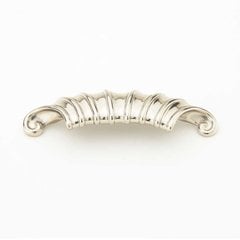 French Court 2 Inch Center to Center White Brass Cabinet Cup Pull French Court 2 Inch Center to Center White Brass Cabinet Cup Pull