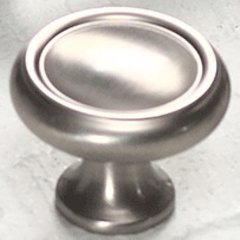 Country 1-1/4 Inch Diameter Satin Nickel Cabinet Knob Country 1-1/4 Inch Diameter Satin Nickel Cabinet Knob