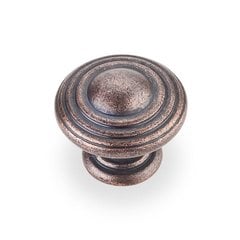 Bremen 2 1-1/4 Inch Diameter Dark Machined Antique Copper Cabinet Knob Bremen 2 1-1/4 Inch Diameter Dark Machined Antique Copper Cabinet Knob