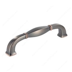 Heritage 6 Inch Center to Center Brushed Oil-Rubbed Bronze Cabinet Pull Heritage 6 Inch Center to Center Brushed Oil-Rubbed Bronze Cabinet Pull