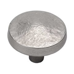 Bedrock 1-1/4 Inch Diameter Flat Nickel Cabinet Knob Bedrock 1-1/4 Inch Diameter Flat Nickel Cabinet Knob