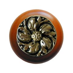 English Garden 1-1/2 Inch Diameter Brite Brass Cabinet Knob English Garden 1-1/2 Inch Diameter Brite Brass Cabinet Knob