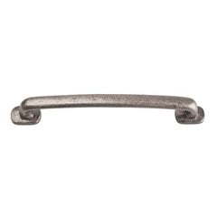 Distressed 5-1/16 Inch Center to Center Pewter Cabinet Pull Distressed 5-1/16 Inch Center to Center Pewter Cabinet Pull