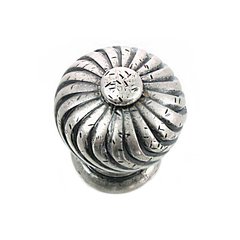 French Twist 1-1/4 Inch Diameter Antique Pewter Cabinet Knob French Twist 1-1/4 Inch Diameter Antique Pewter Cabinet Knob