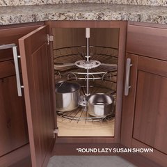 Recorner Susan Kidney Lazy Susan 18" Chrome Recorner Susan Kidney Lazy Susan 18" Chrome