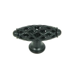 Sheffield 2-1/4 Inch Diameter Matte Black Cabinet Knob Sheffield 2-1/4 Inch Diameter Matte Black Cabinet Knob