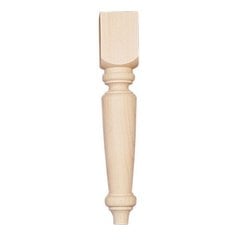 Butcher Block Style Leg 15" H-Pine Butcher Block Style Leg 15" H-Pine