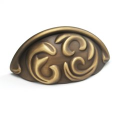 Arcadia Forged Solid Brass 3 Inch Center to Center Antique Light Brass Cabinet Pull Arcadia Forged Solid Brass 3 Inch Center to Center Antique Light Brass Cabinet Pull