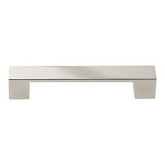 Wide Square Pull 128MM Center to Center Polished Nickel Wide Square Pull 128MM Center to Center Polished Nickel