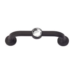 Legacy Crystal 3 Inch Center to Center Matte Black Cabinet Pull Legacy Crystal 3 Inch Center to Center Matte Black Cabinet Pull