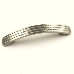 Majestic 3 Inch Center to Center Dull Satin Nickel Cabinet Pull Majestic 3 Inch Center to Center Dull Satin Nickel Cabinet Pull