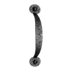 Rough Iron 3-5/8 Inch Center to Center Black Iron Cabinet Pull Rough Iron 3-5/8 Inch Center to Center Black Iron Cabinet Pull