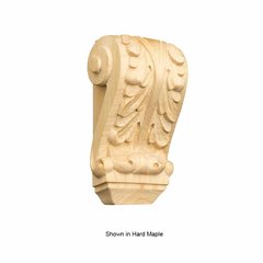 Petite Acanthus Corbel Unfinished Alder Petite Acanthus Corbel Unfinished Alder