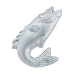 Fish 2-1/4 Inch Diameter Brushed Nickel Cabinet Knob Fish 2-1/4 Inch Diameter Brushed Nickel Cabinet Knob