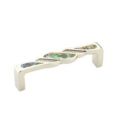 Arioso 3-3/4 Inch Center to Center Imperial Shell, Polished Nickel Cabinet Pull Arioso 3-3/4 Inch Center to Center Imperial Shell, Polished Nickel Cabinet Pull