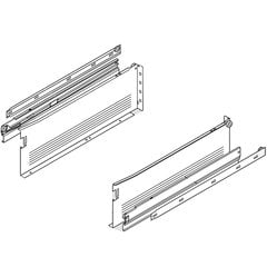Metabox Slide 6"H x 22 inch L White with Front Fix Brackets Metabox Slide 6"H x 22 inch L White with Front Fix Brackets