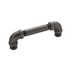 Pipeline Pull 3-3/4 inch Center to Center Black Nickel Vibed Pipeline Pull 3-3/4 inch Center to Center Black Nickel Vibed