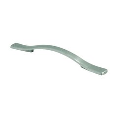 Euro-Contemporary 5-1/16 Inch Center to Center Satin Nickel Cabinet Pull Euro-Contemporary 5-1/16 Inch Center to Center Satin Nickel Cabinet Pull