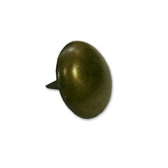 Small Round Clavo with Short Shaft 5/8 inch Diameter - Antique Brass Small Round Clavo with Short Shaft 5/8 inch Diameter - Antique Brass