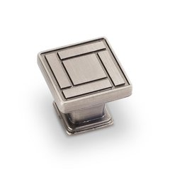 Rochester 1-1/8 Inch Diameter Bright Nickel Brushed with Dull Lacquer Cabinet Knob Rochester 1-1/8 Inch Diameter Bright Nickel Brushed with Dull Lacquer Cabinet Knob