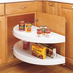 6842 - 2 Shelf - Pivot Only - Half Moon Lazy Susan -White 6842 - 2 Shelf - Pivot Only - Half Moon Lazy Susan -White