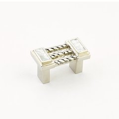 Interlude 1-1/4 Inch Center to Center Mother of Pearl, Polished Nickel Cabinet Pull Interlude 1-1/4 Inch Center to Center Mother of Pearl, Polished Nickel Cabinet Pull