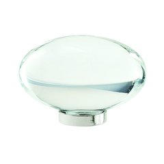 Glacio Knob 1-3/4" Dia Clear Crystal/Polished Nickel Glacio Knob 1-3/4" Dia Clear Crystal/Polished Nickel