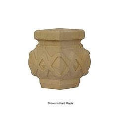 Deco Bun Foot Unfinished Red Oak Deco Bun Foot Unfinished Red Oak