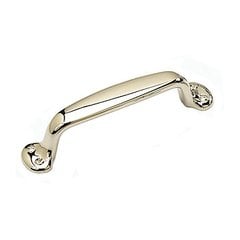 Country 4 Inch Center to Center Polished Nickel Cabinet Pull Country 4 Inch Center to Center Polished Nickel Cabinet Pull