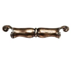 French Court 6-1/2 Inch Center to Center Monticello Silver Cabinet Cup Pull French Court 6-1/2 Inch Center to Center Monticello Silver Cabinet Cup Pull